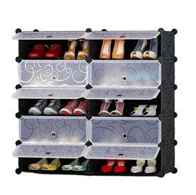 Пластикова шафа-органайзер для взуття на 10 секцій, 95х93х37см, XPRO MP A2-5 (234574626_1318)