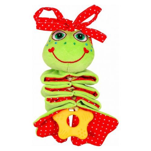 Мягкая погремушка-подвеска "Лягушонок"