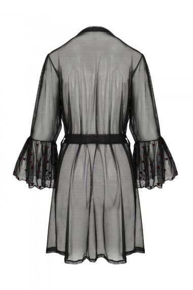 Повітряний пеньюар Passion LOVELIA PEIGNOIR XXL/XXXL, black Sex Aura | Зображення 5