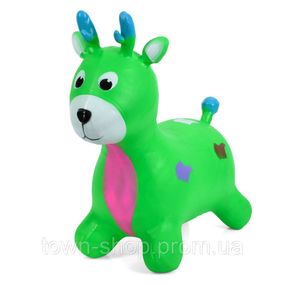 Детская игрушка-прыгун "Олененок" MS 3259(Green) резина, до 20 кг