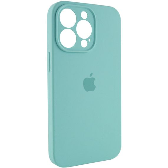 Чехол Silicone Case Full Camera Protective (AA) для Apple iPhone 13 Pro (6.1") Бирюзовый / Marine Green | Зображення 1