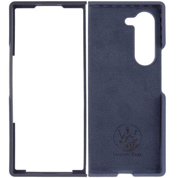 Чохол Foldables Silicone Cover Lakshmi (AAA) для Samsung Galaxy Z Fold6 Білий / White Темно-синій / Midnight blue | Зображення 2