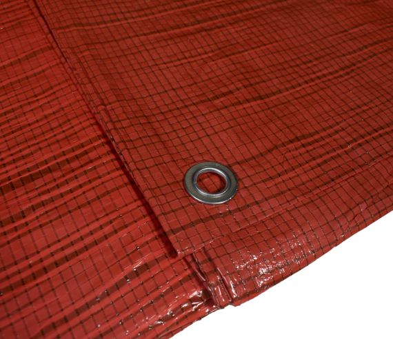 Тент 80г/м2  3*5м двухцветный зелёно-оранжевый тарпаулиновый укрывной тент | Зображення 1