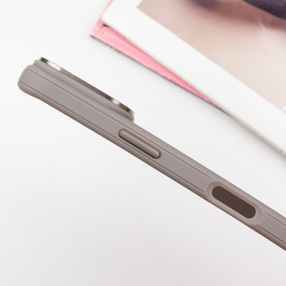 Чохол TPU+PC Carbon with MagSafe для Apple iPhone 16 (6.1") Grey | Зображення 5