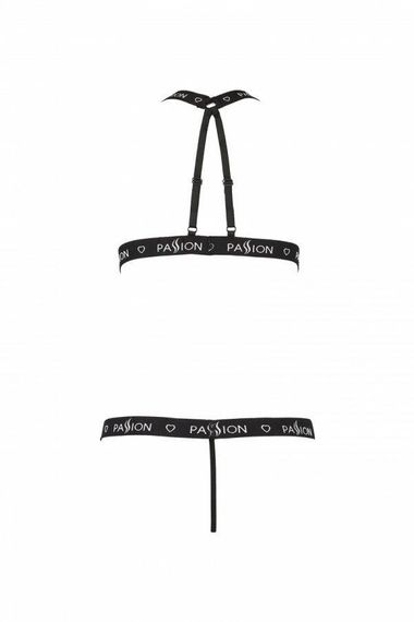 Полупрозрачное боди с вырезами Passion Exclusive Mirajane Body black L/XL, black sexstyle | Зображення 5