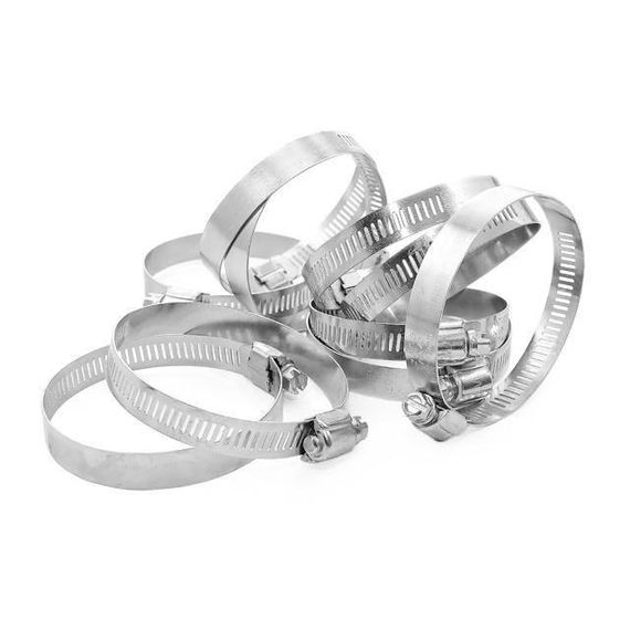 Хомут сталевий оцинкований 12,7 мм, D 52-76 мм INTERTOOL TC-0152 | Зображення 1