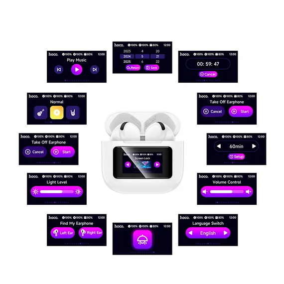 Бездротові навушники TWS Hoco EW73 Randy with Touch Screen | Зображення 3