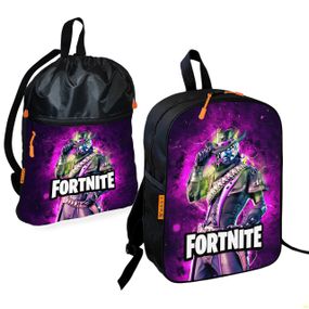 Школьный рюкзак детский Fortnite + Сумка для обуви спортивной формы рюкзак-мешок мальчику (01860)
