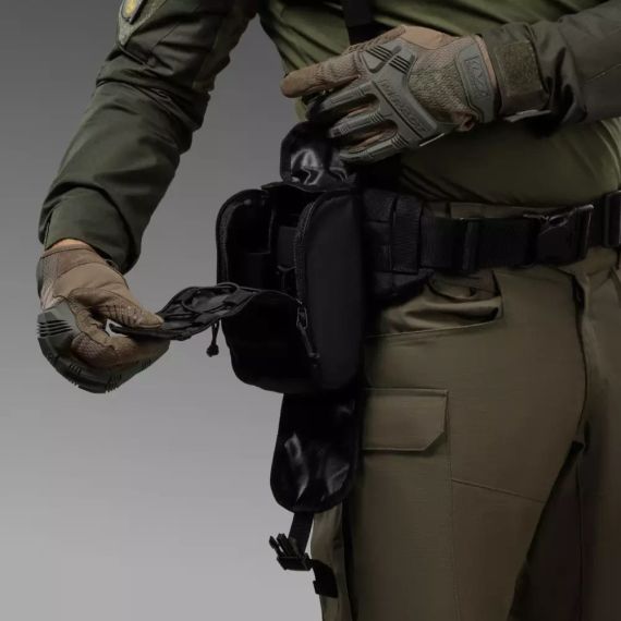 Підсумок-органайзер аптечка Ukrarmor Чорний, тактична MOLLE Cordura 500D, підсумок укрармор ЗСУ, полювання | Зображення 3