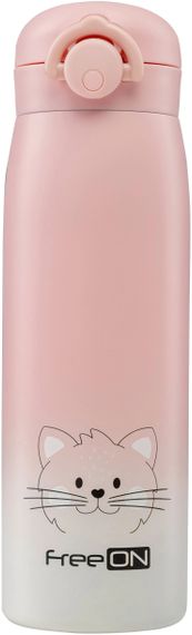 Термопляшка FreeON 480 мл, pink (Від народження)