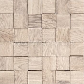 3D wood Tessera White