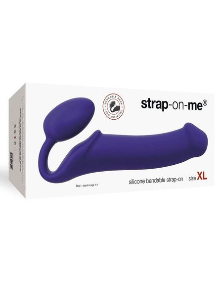 Безремінний страпон Strap-On-Me Violet XL, повністю регульований, діаметр 4,5 см Sex Aura | Зображення 3
