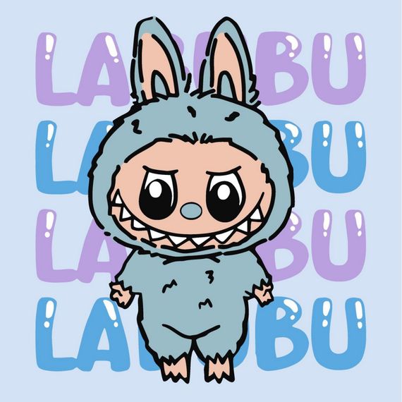 Картина за номерами "Він лабубу" ©art_selena_ua KHO1283, 25х25 см