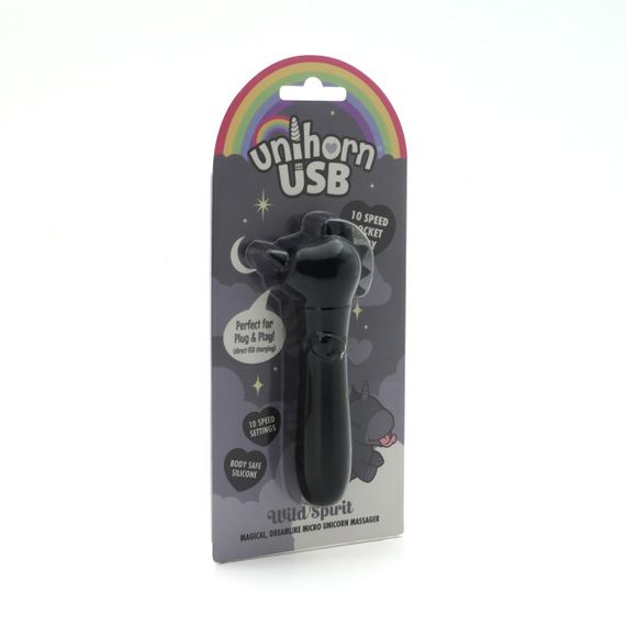 Вібратор-єдиноріжка Unihorn USB Bullet – Wild Spirit, віброкуля, USB-зарядка, 10 режимів Sex Aura | Зображення 3