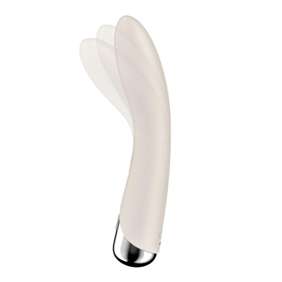 Вібратор точки G з обертанням Satisfyer Spinning Vibe 1 Beige, 2 мотори Sex Aura | Зображення 1