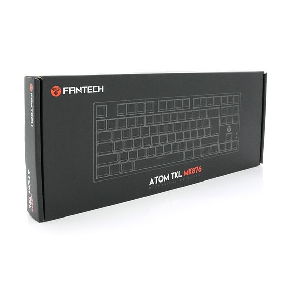 Клавіатура USB Fantech ATOM MK876, (Eng/Укр/Рус), Black(red switch), 87к, Q10 | Зображення 1