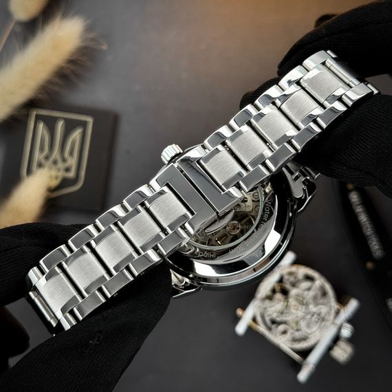 Чоловічий годинник Awarder 022-3D Де би не був Silver-Black Steel | Зображення 9