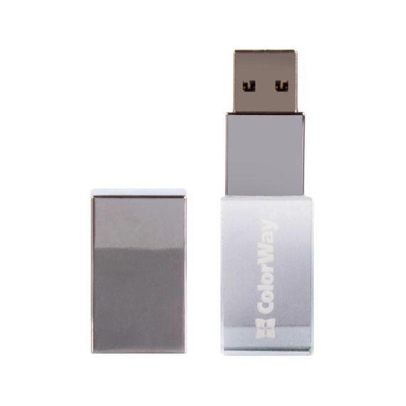 USB флеш накопичувач ColorWay 64GB ColorWay Crystal USB 3.0 (CW-USBCL64) | Зображення 1