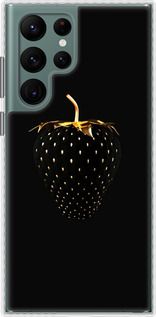 Чохол на Samsung Galaxy S22 Ultra Чорна полуниця "3585pc-2500-24368"