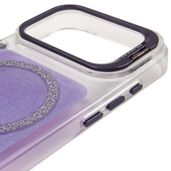 Чохол TPU+PC Jewel Sparkle with Magnetic Fit для Apple iPhone 17 Pro (6.3") Lavender Glitter | Зображення 3