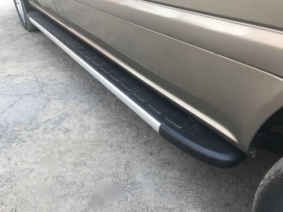 Боковые пороги Duru (2 шт., алюминий) Длинная база для Mercedes Viano 2004-2015 гг