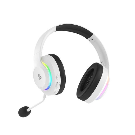 Гарнітура ігрова бездротова Bloody GR520 (White) з RGB підсвічуванням, білий колір | Зображення 9