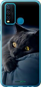 Чохол на Vivo Y30 Димчастий кіт "825u-2154-2448"