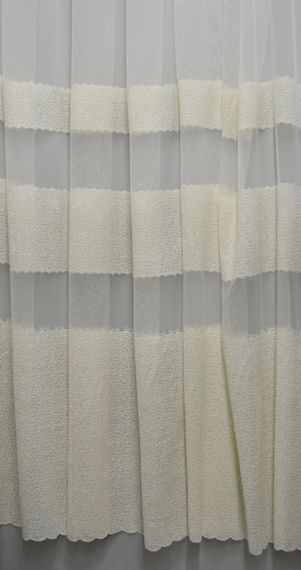 Тюль сетка с вышивкой Kayra AD83455 кремовый | Зображення 3