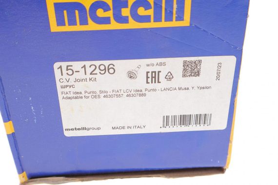 Шрус наружный Fiat Punto II 1.9 D 1.2-1.4 16V 99-12 22z 21z 51mm 75mm  15-1296 | Зображення 7