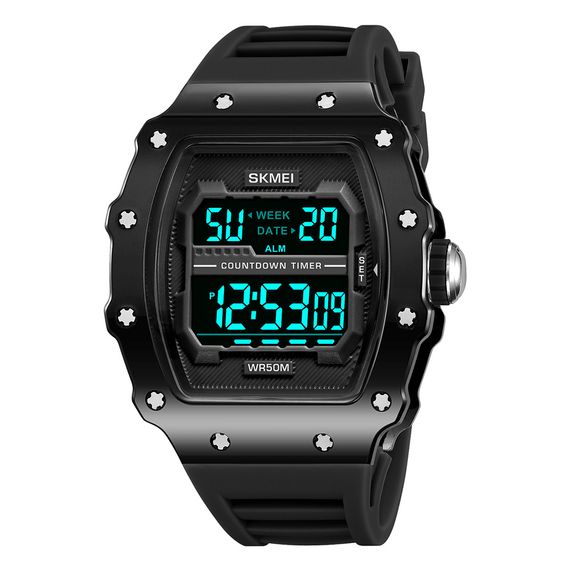 Чоловічий годинник Skmei 2296BTBKBK Bright Black | Зображення 1