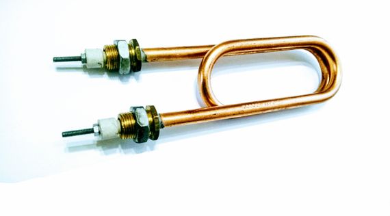 Тен мідний 3000w D 11штуцер м 18 водяний дистиляторний скріпка мідний 3000w | Зображення 1