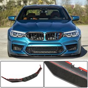 Накладка на передній бампер Lip V4 (для M5 F90 2017-2020, Карбон) для BMW 5 серія G30/31 рр