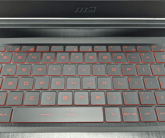 Игровой ноутбук MSI Thin GF63 12UCX-898US / 15.6" (1920x1080) IPS / Intel Core i5-12450H (8 (12) ядер по 3.3 - 4.4 GHz) / 16 GB DDR4 / 240 GB SSD / nVidia GeForce RTX 2050, 4 GB GDDR6, 64-bit / WebCam б/у | Зображення 2