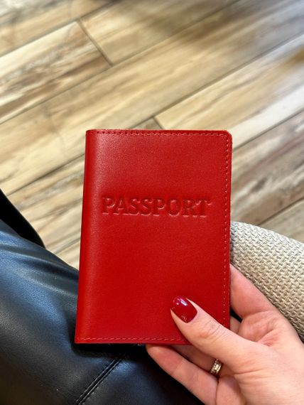 Шкіряна обкладинка для паспорта з написом 1940 | Зображення 1