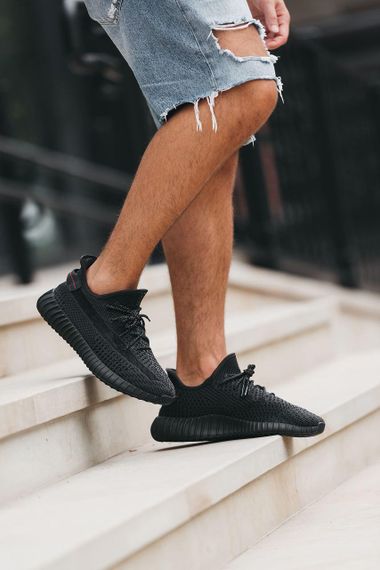 Кроссовки Yeezy Boost 350 v2 Black (Шнурки рефлектив) , Вьетнам 0001 39 | Зображення 4