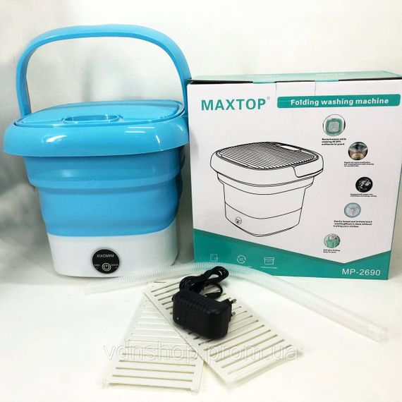 Складна пральна машинка в приватний будинок MAXTOP, Пральна машина для дачі без водопроводу MT-85 | Зображення 8