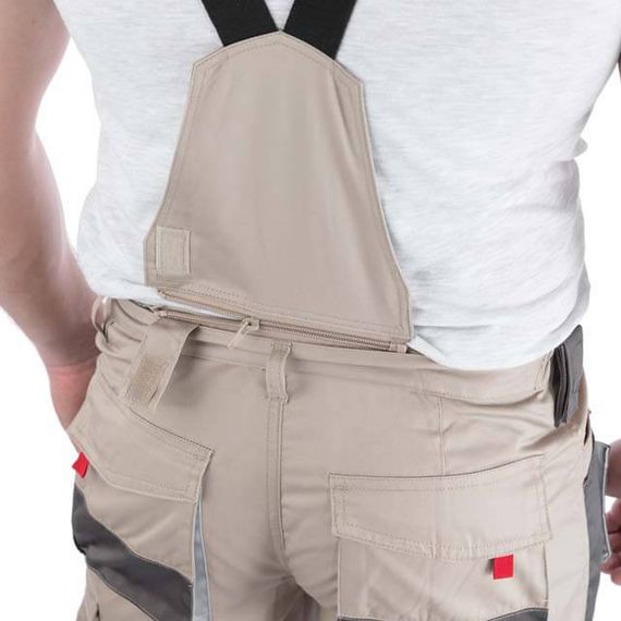 Штани-трансформер робочі з лямками 6 в 1, 100% бавовна, щільність 180 г/м2, S INTERTOOL SP-30411 | Зображення 7