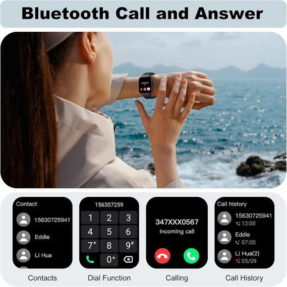 Смарт-годинник 1.96" з функцією дзвінків і 100+ спортивними режимами | Зображення 3