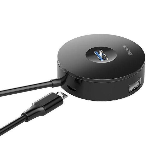 Переходник HUB Baseus Round Box USB to USB 3.0 + 3USB 2.0 (1m) (CAHUB) | Зображення 3