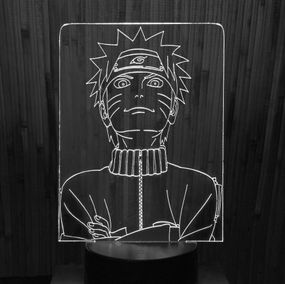 Акриловий світильник-нічник Наруто білий tty-n000068