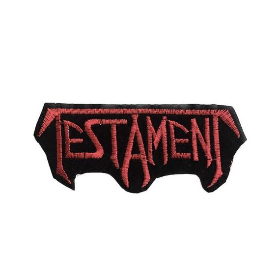Нашивка на одяг (термо) Testamen 110*45 мм Червоний