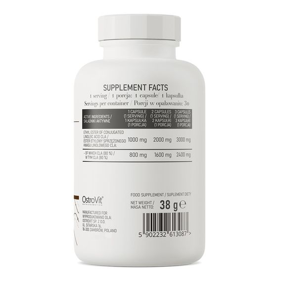 Комплексний жироспалювач OstroVit CLA 1000 30 Caps | Зображення 1