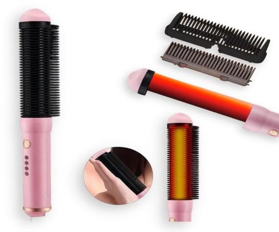 Унікальний гребінець-випрямляч для волосся Fashion Hairdresser S9 Рожевий (S9_424)