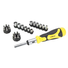 Викрутка Sigma з реверсом + насадки торцеві 1/4" 27шт CrV 4002121
