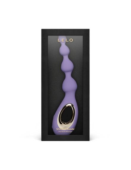 Анальное ожерелье с вибрацией LELO Soraya Beads Black, разный диаметр бусин, 8 режимов, Фиолетовый | Зображення 2