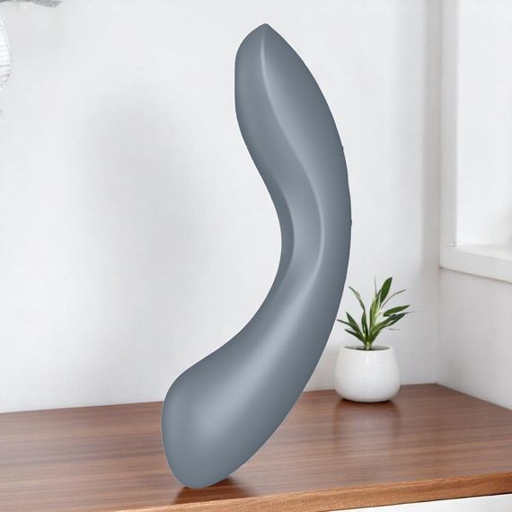 Вакуумний стимулятор з вібрацією Satisfyer Curvy Trinity 1 Bluegrey 3в1