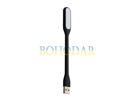 Лампа гнучка USB TRIZAND 13175 чорний колір LED 5V 1.2W ліхтарик підсвітка нічник для ноутбука повербанку і т.п. | Зображення 1
