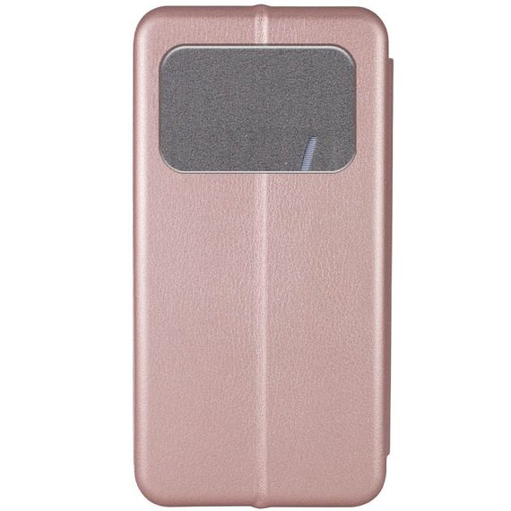Шкіряний чохол (книжка) Classy для Xiaomi Poco C40 Слот для візитки, Бордовий Слот для візитки, Rose Gold | Зображення 2