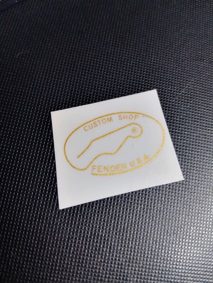 Деколь-наклейка для електрогітари Fender USA Custom Telecaster Gold