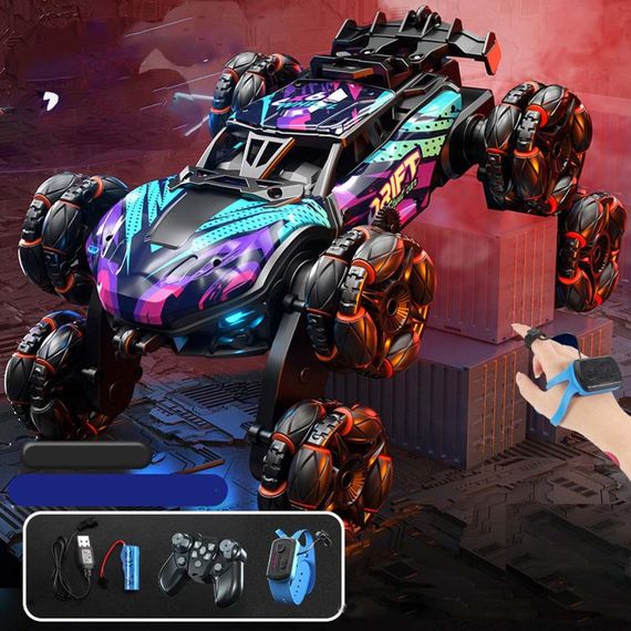 Дитячий восьмиколісний джип на радіокеруванні SHT 2330 2.4G (with 2 remote) Violet | Зображення 4